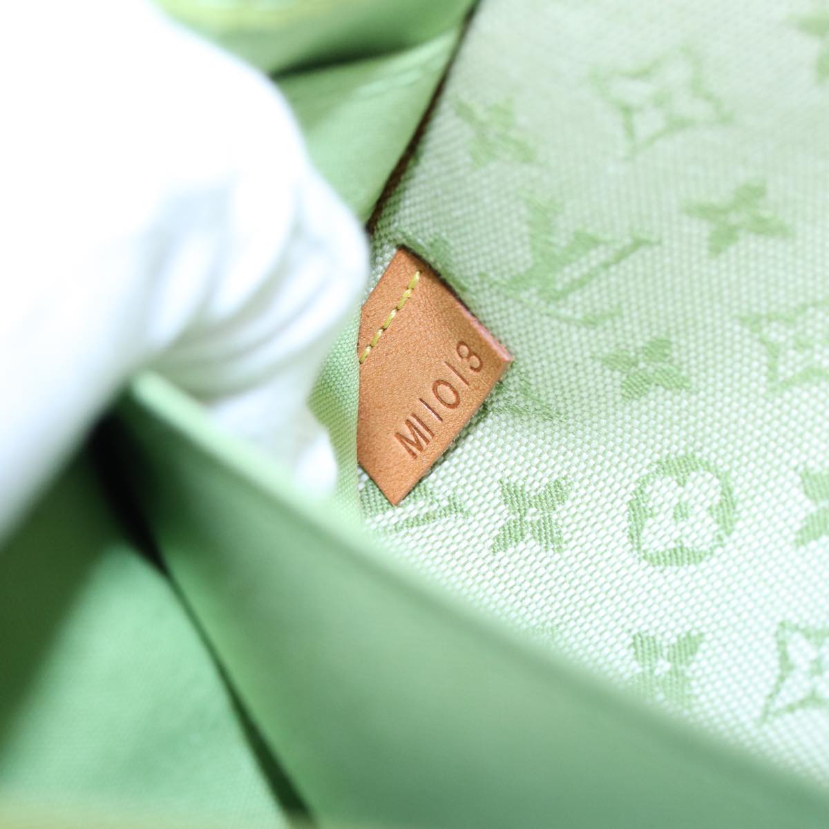 LOUIS VUITTON Monogram Mini Trousse Marie Kate Pouch Green M92935 88437