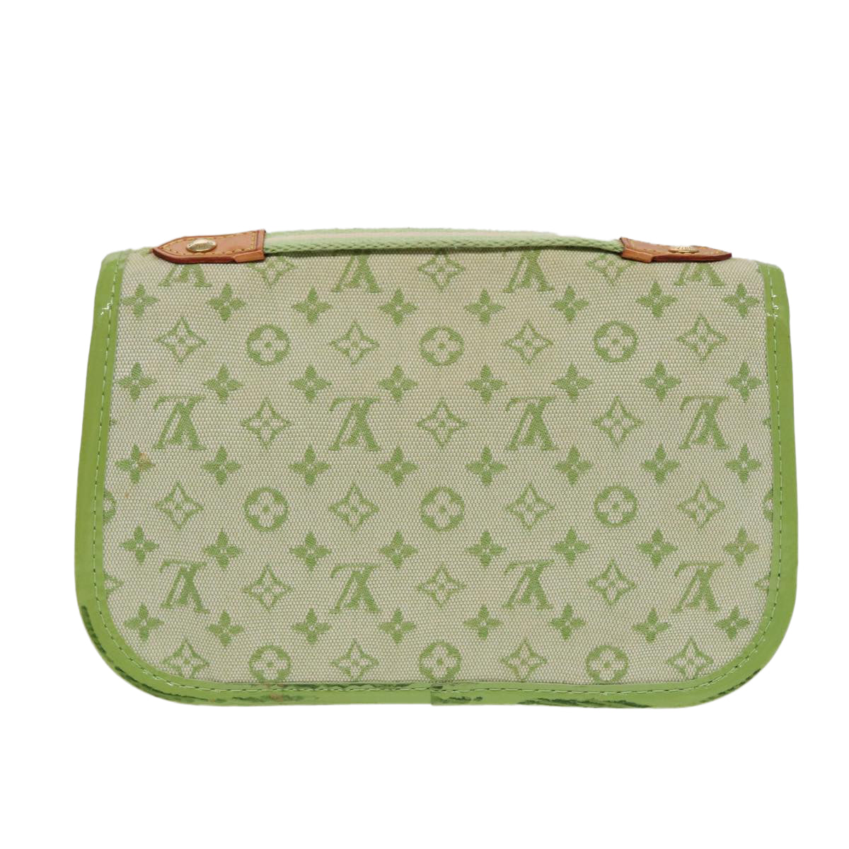 LOUIS VUITTON Monogram Mini Trousse Marie Kate Pouch Green M92935 88437