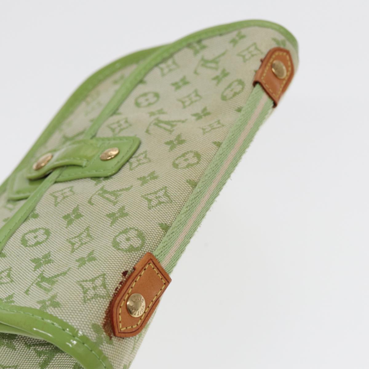 LOUIS VUITTON Monogram Mini Trousse Marie Kate Pouch Green M92935 88437