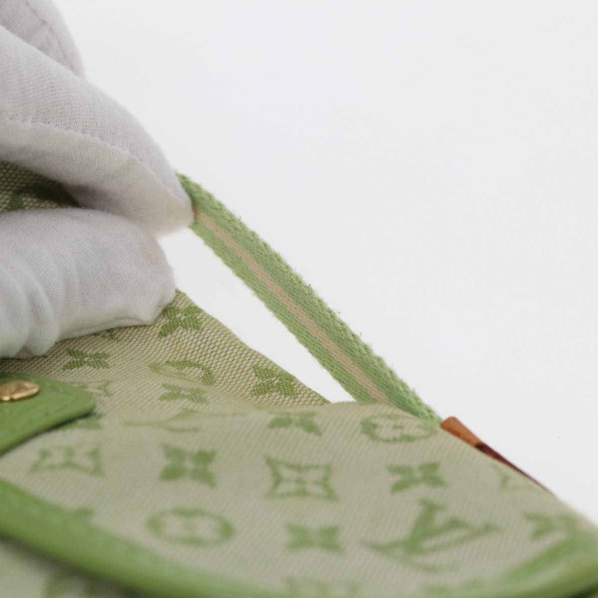 LOUIS VUITTON Monogram Mini Trousse Marie Kate Pouch Green M92935 88437