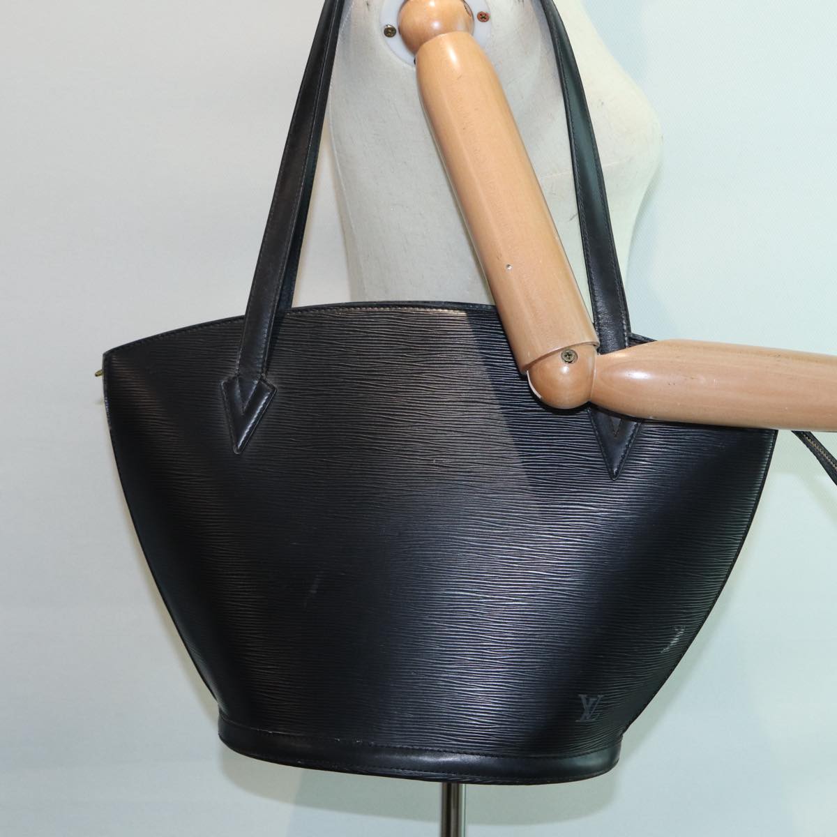 LOUIS VUITTON Epi Saint Jacques Shopping Shoulder Bag Black M52272 LV 88455