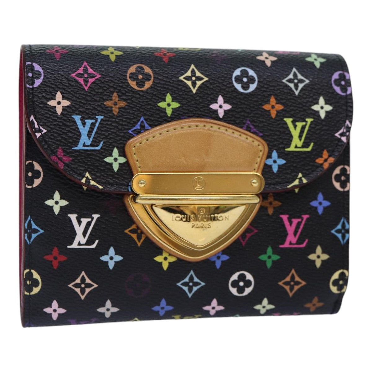 LOUIS VUITTON Multicolor Portefeuille Koala Wallet Black M58015 LV 88456A