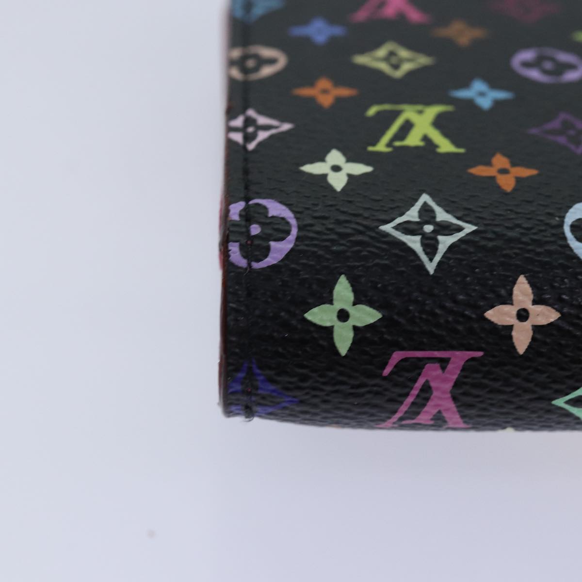 LOUIS VUITTON Multicolor Portefeuille Koala Wallet Black M58015 LV 88456A