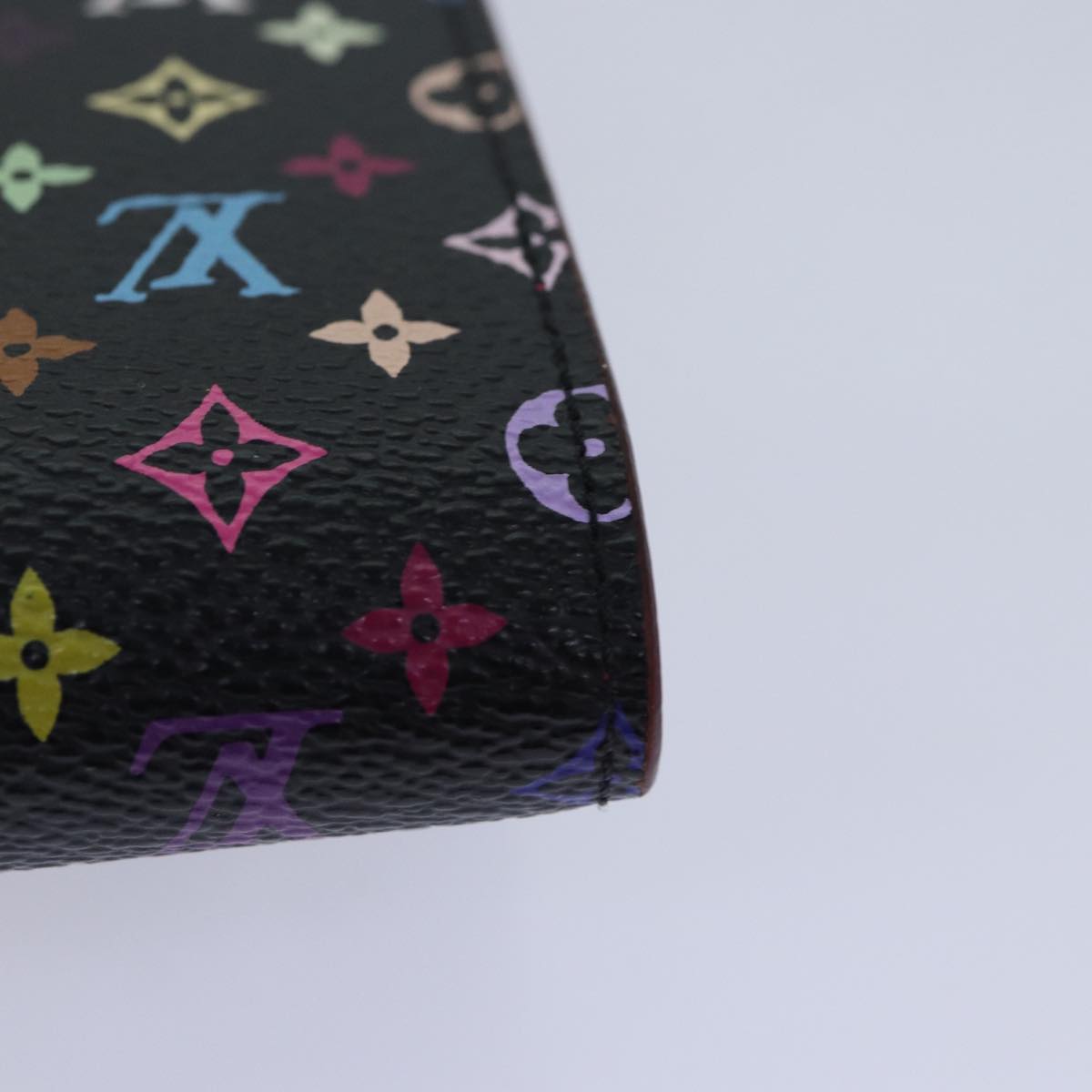 LOUIS VUITTON Multicolor Portefeuille Koala Wallet Black M58015 LV 88456A