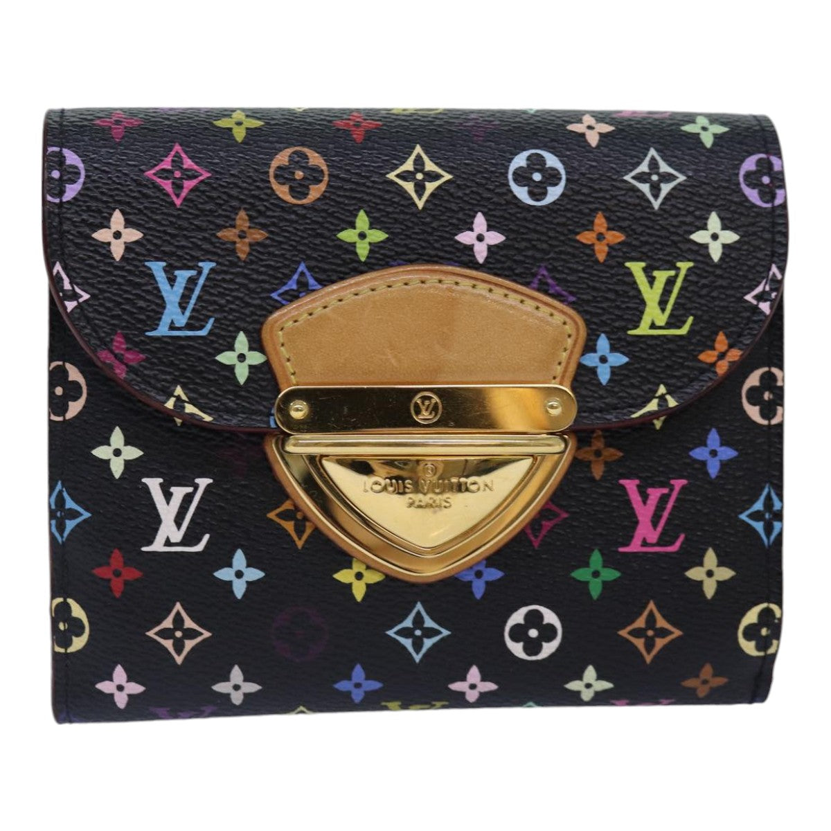 LOUIS VUITTON Multicolor Portefeuille Koala Wallet Black M58015 LV 88456A