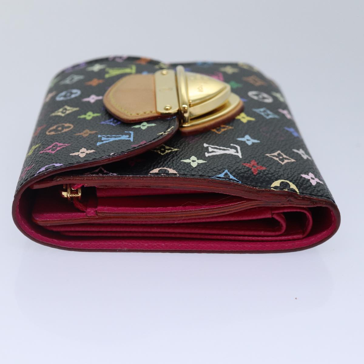 LOUIS VUITTON Multicolor Portefeuille Koala Wallet Black M58015 LV 88456A