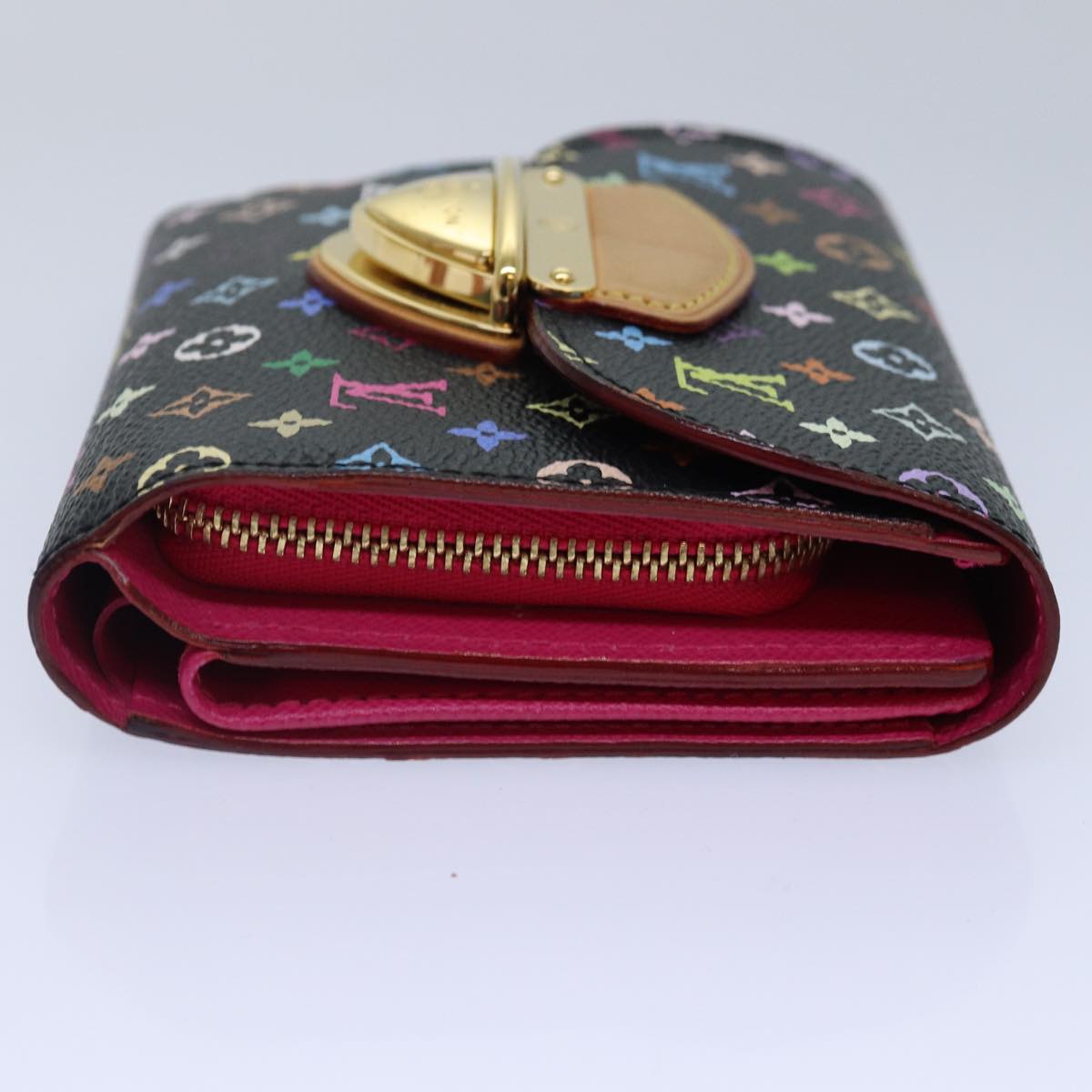 LOUIS VUITTON Multicolor Portefeuille Koala Wallet Black M58015 LV 88456A