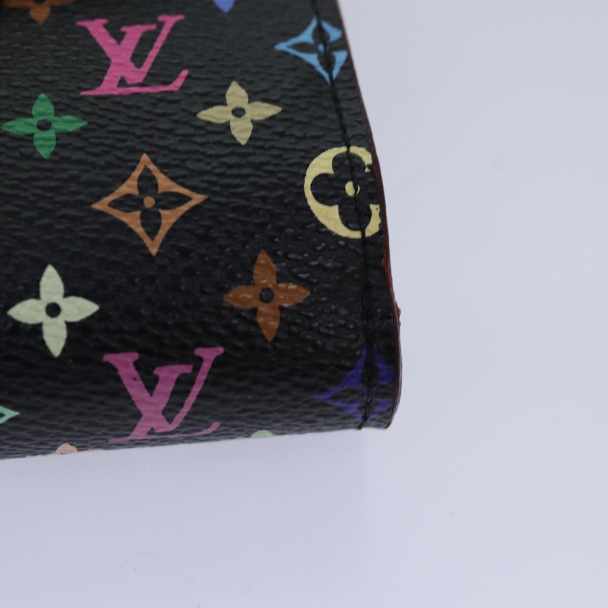 LOUIS VUITTON Multicolor Portefeuille Koala Wallet Black M58015 LV 88456A