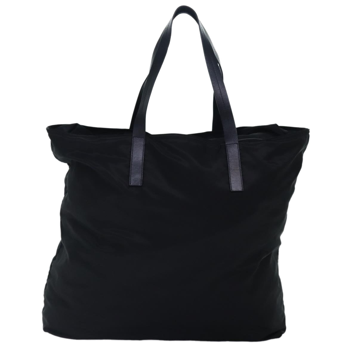 Luxury Prada Boston Bag Nylon Black Silver  88467