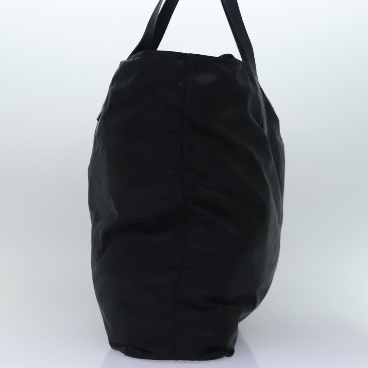 Luxury Prada Boston Bag Nylon Black Silver  88467