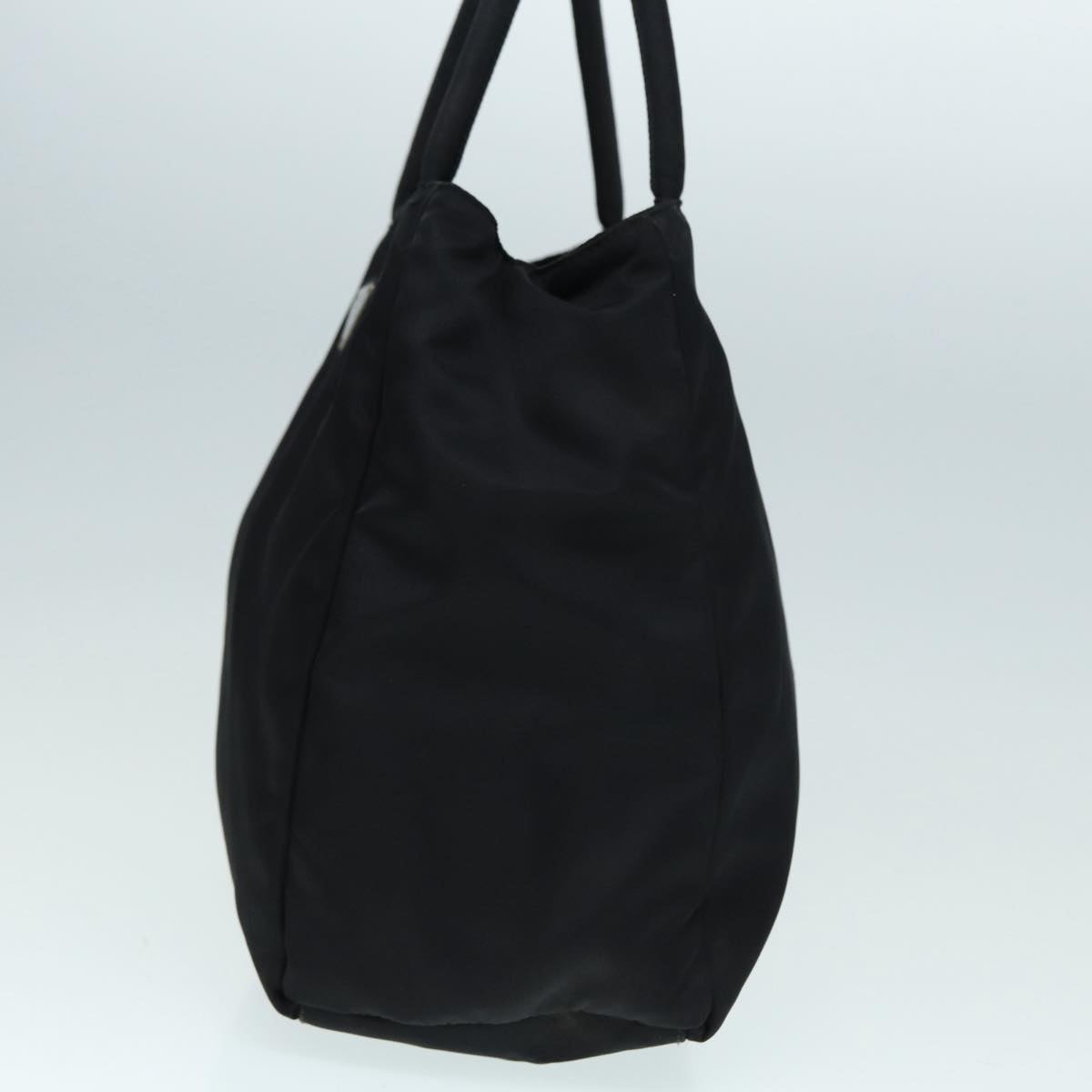 Luxury Prada Hand Bag Nylon Black Silver  88469