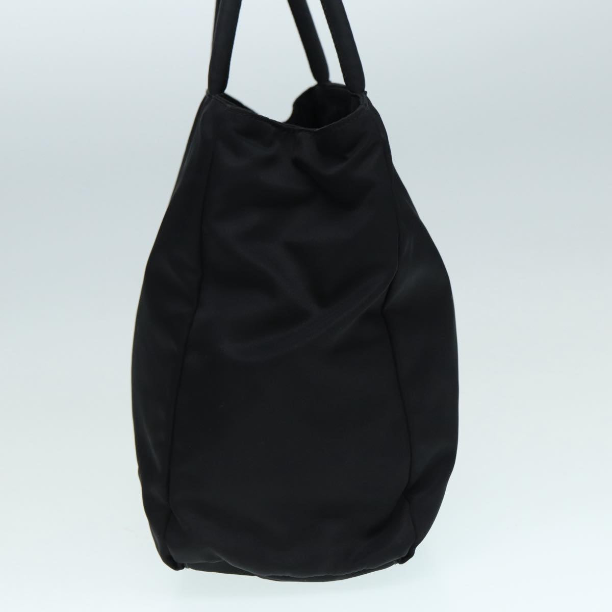 Luxury Prada Hand Bag Nylon Black Silver  88469