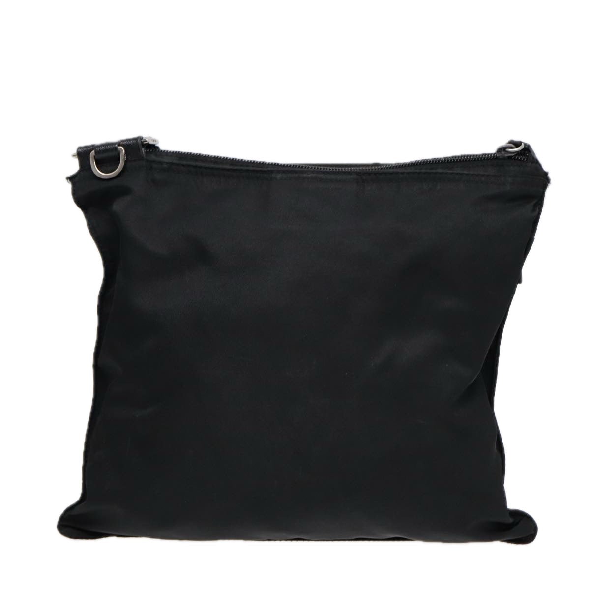 Luxury Prada Shoulder Bag Nylon Black Silver  88470