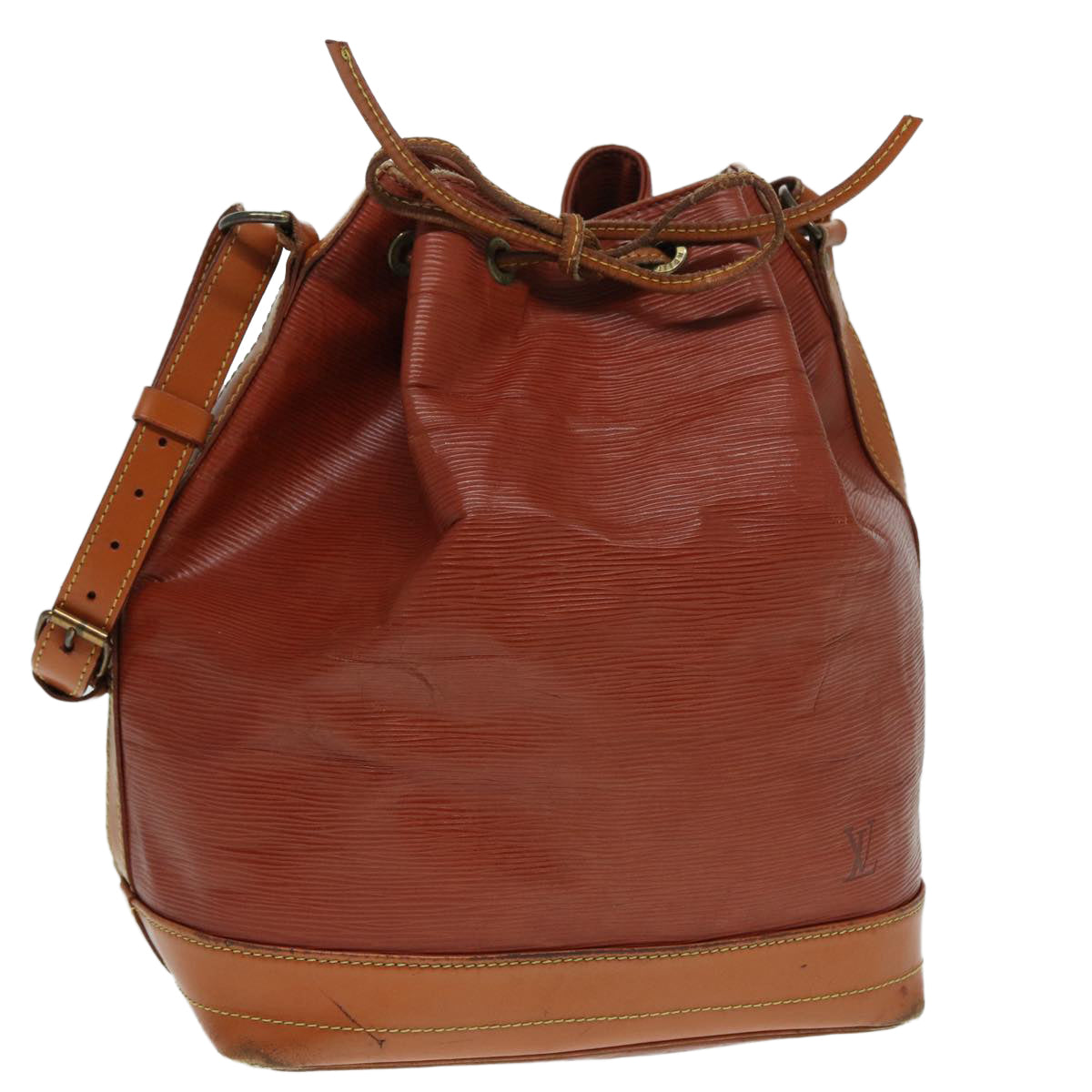 LOUIS VUITTON Epi Noe Shoulder Bag Kenya Brown M44028 LV 88506
