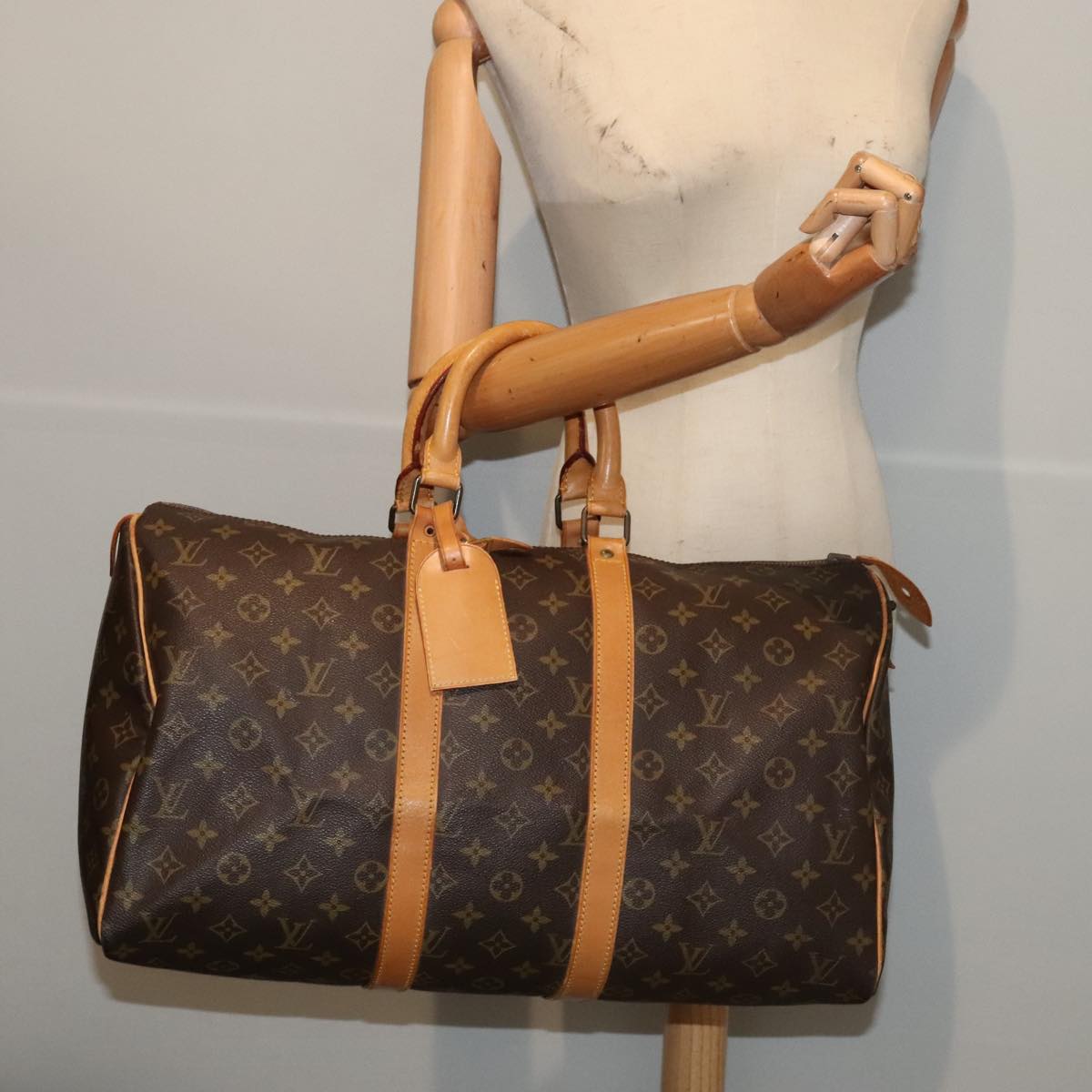 LOUIS VUITTON Monogram Keepall 45 Boston Bag Vintage M41428 LV 88542