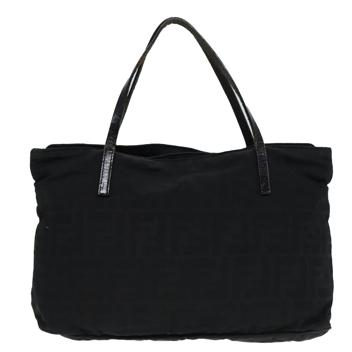 Luxury Fendi Zucca Canvas Tote Bag Silver Black88546
