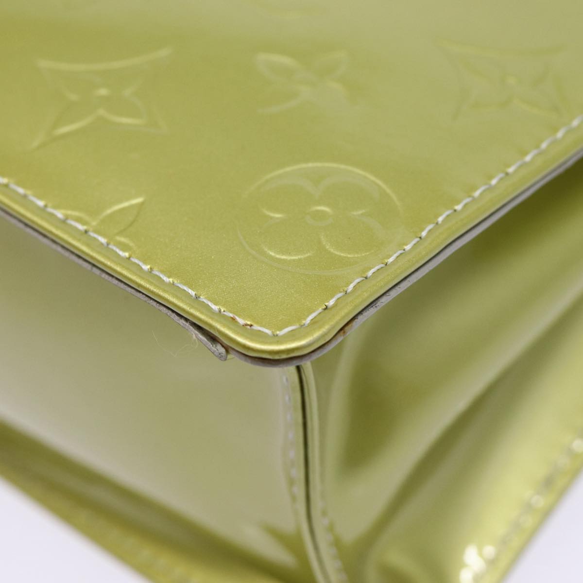 LOUIS VUITTON Monogram Vernis Spring Street Hand Bag Gris M91029 LV 88558
