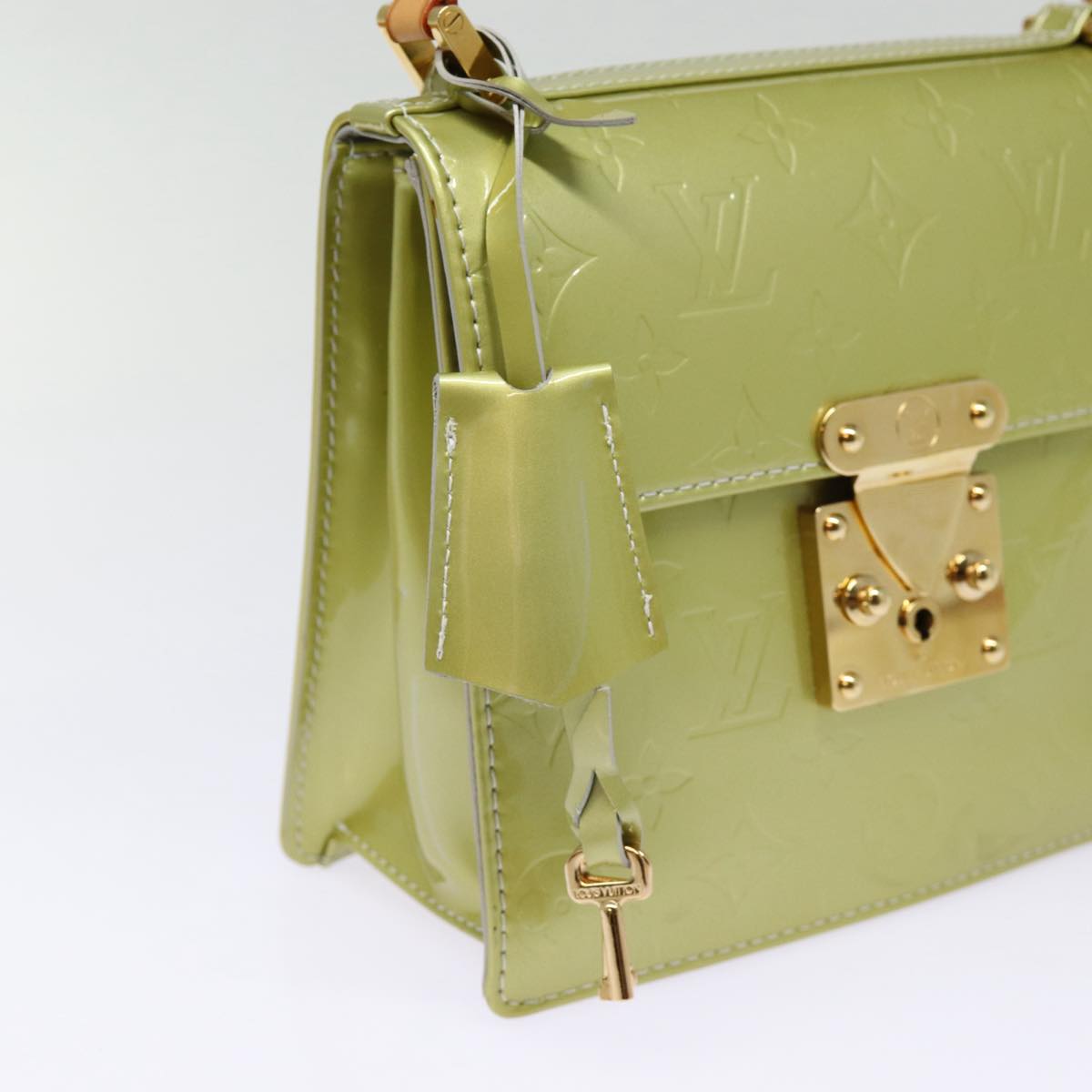LOUIS VUITTON Monogram Vernis Spring Street Hand Bag Gris M91029 LV 88558