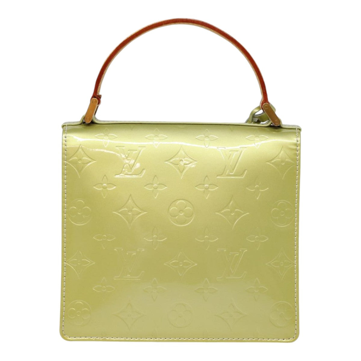 LOUIS VUITTON Monogram Vernis Spring Street Hand Bag Gris M91029 LV 88558