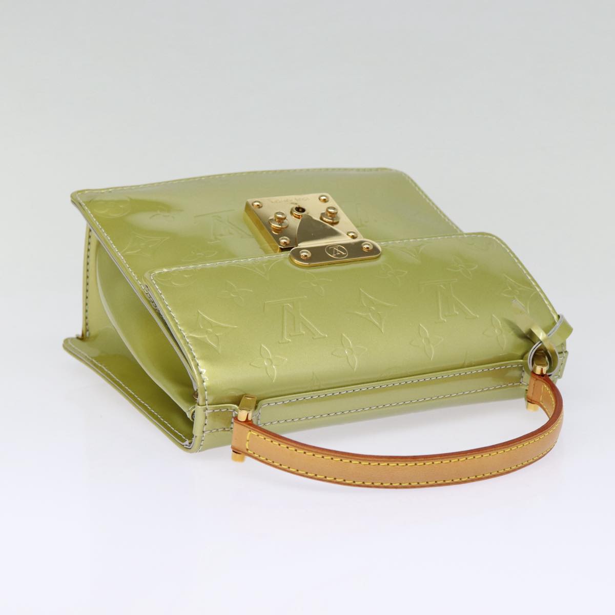 LOUIS VUITTON Monogram Vernis Spring Street Hand Bag Gris M91029 LV 88558