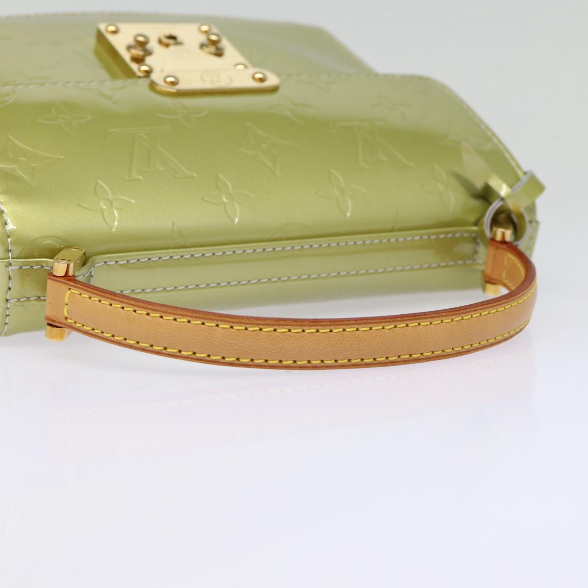 LOUIS VUITTON Monogram Vernis Spring Street Hand Bag Gris M91029 LV 88558