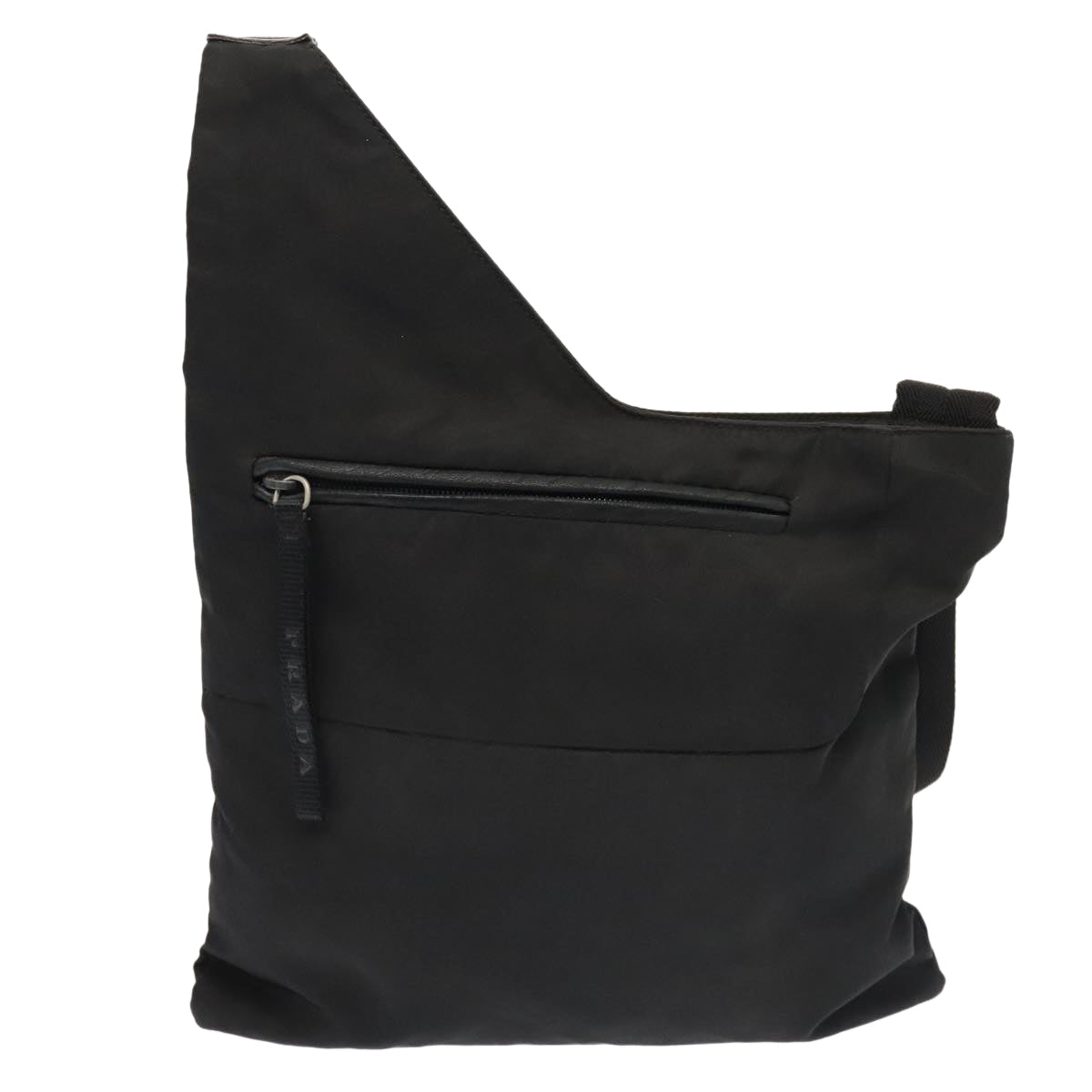Luxury Prada Shoulder Bag Nylon Black Silver  88571