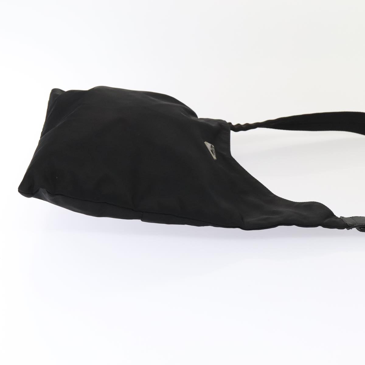 Luxury Prada Shoulder Bag Nylon Black Silver  88571