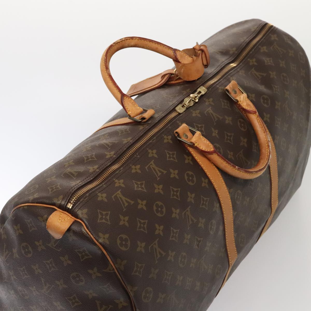 LOUIS VUITTON Monogram Keepall 60 Boston Bag M41422 LV 88579