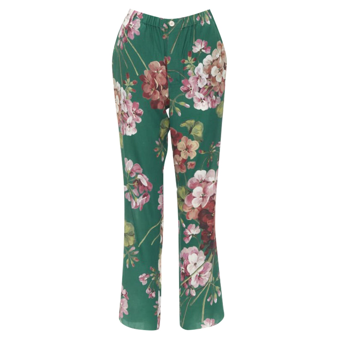 Gucci silk Blooms floral print pajama pants