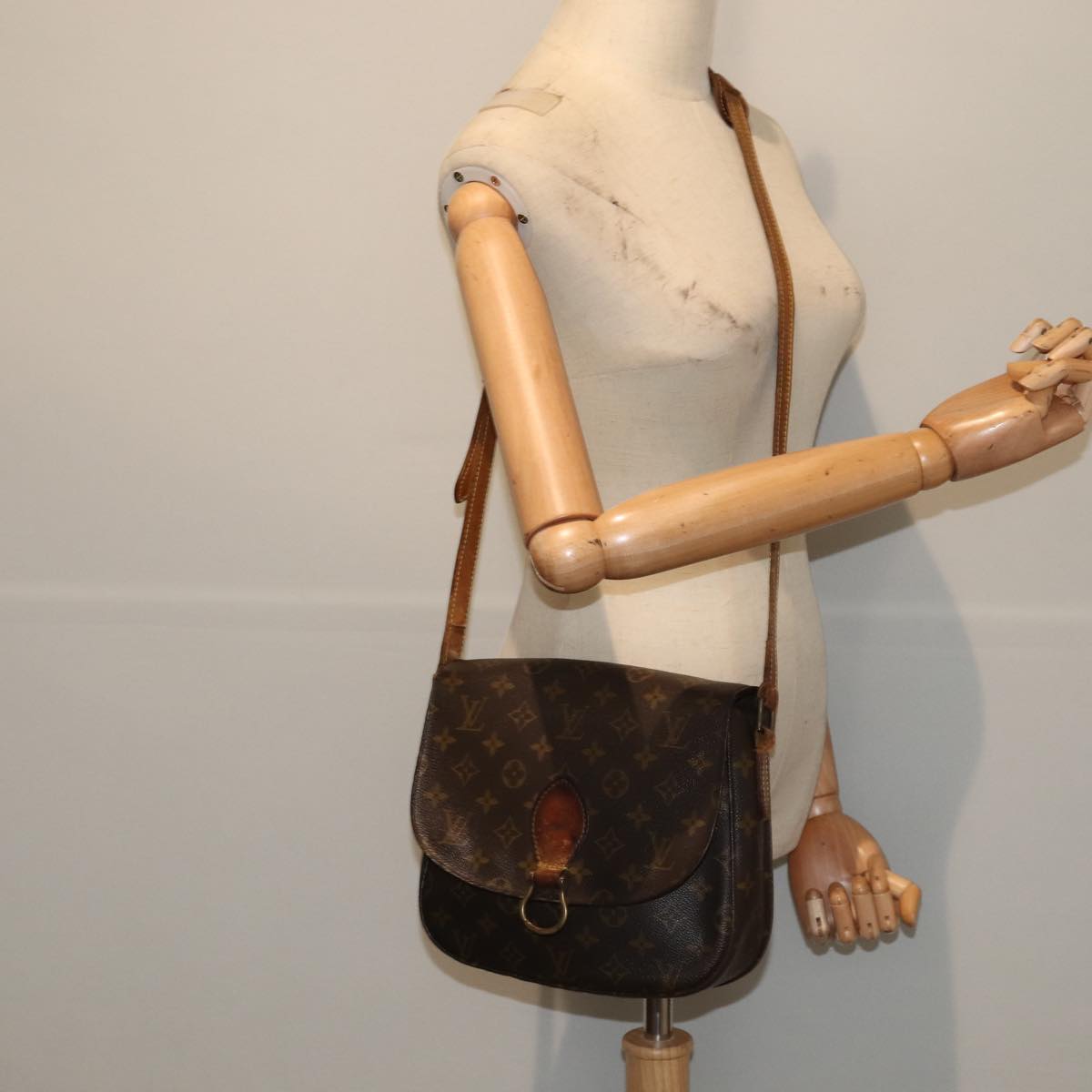 LOUIS VUITTON Monogram Saint Cloud GM Shoulder Bag M51242 LV 88587