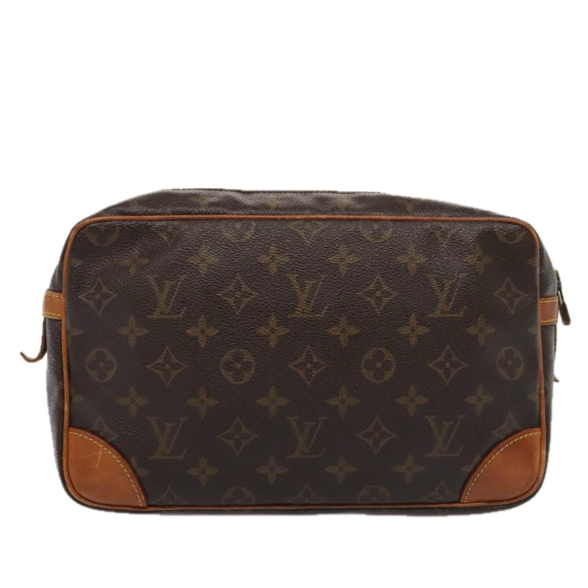 LOUIS VUITTON Monogram Compiegne 28 Clutch Bag M51845 LV 88593