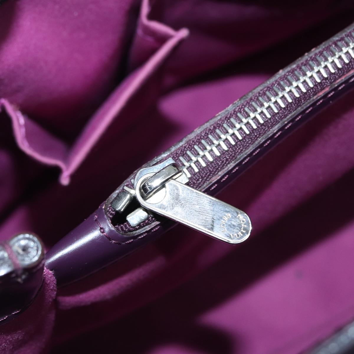 LOUIS VUITTON Epi Passy PM Hand Bag Purple Cassis M5926K LV 88620
