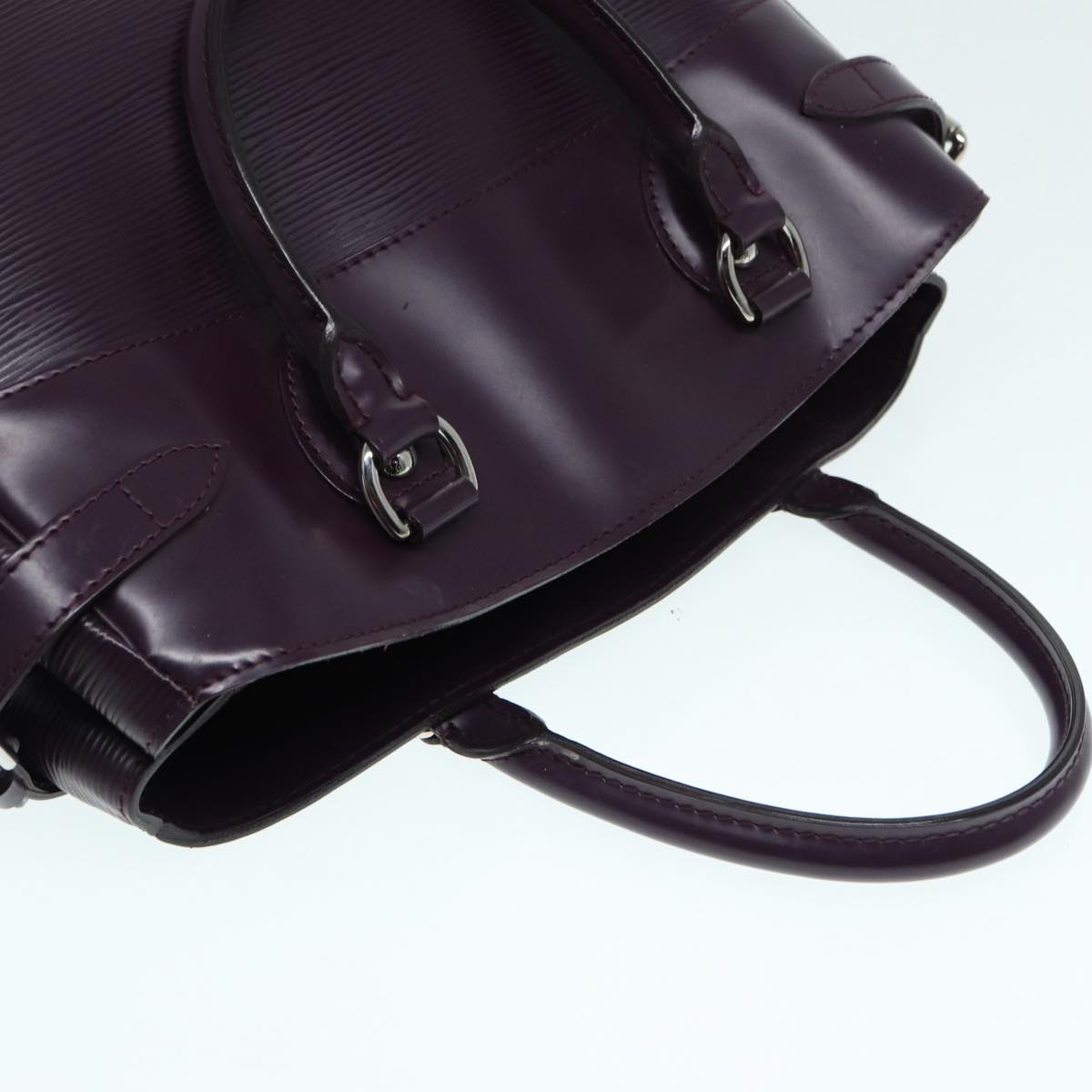 LOUIS VUITTON Epi Passy PM Hand Bag Purple Cassis M5926K LV 88620