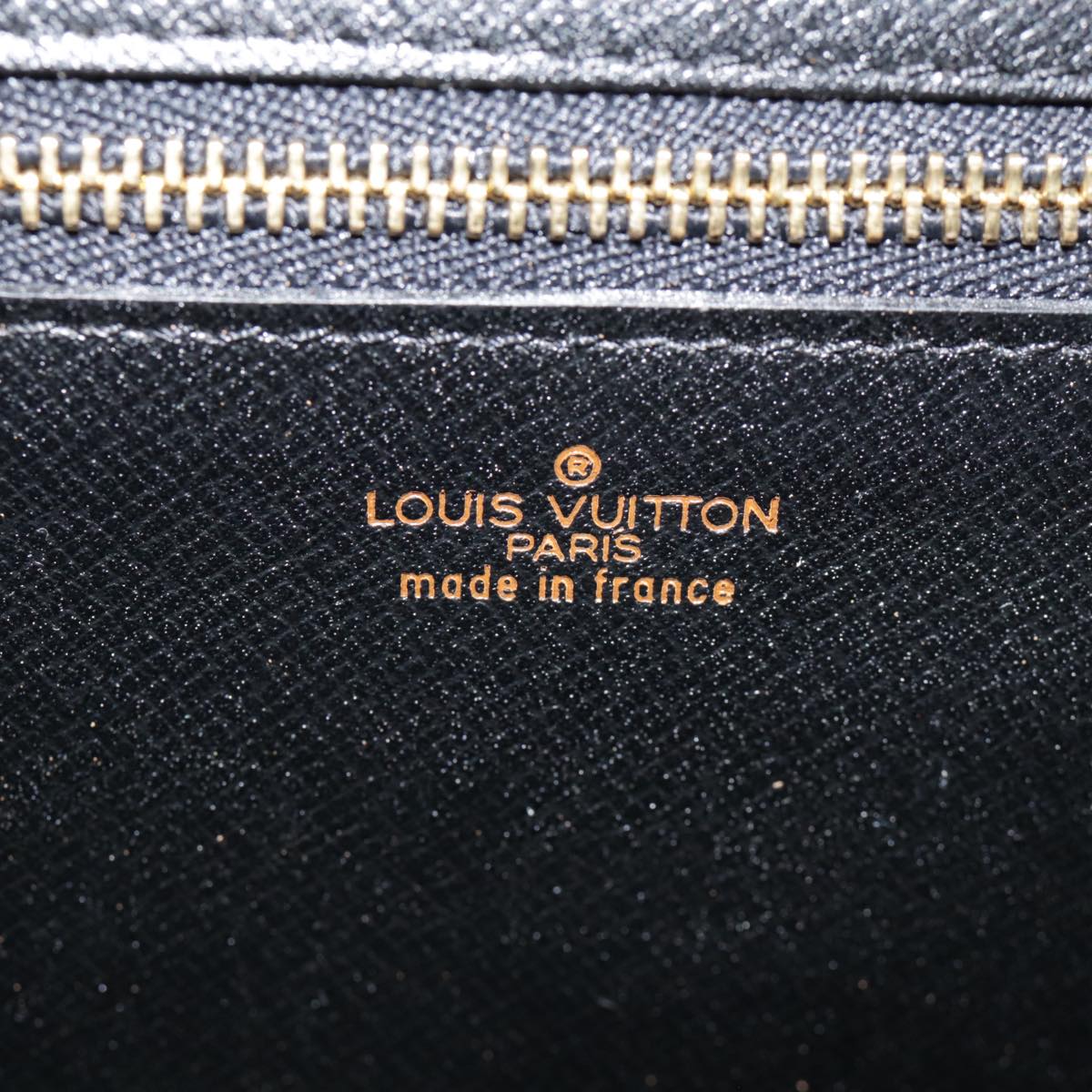 LOUIS VUITTON Epi Montaigne 23 Clutch Bag Black M52662 LV 88630