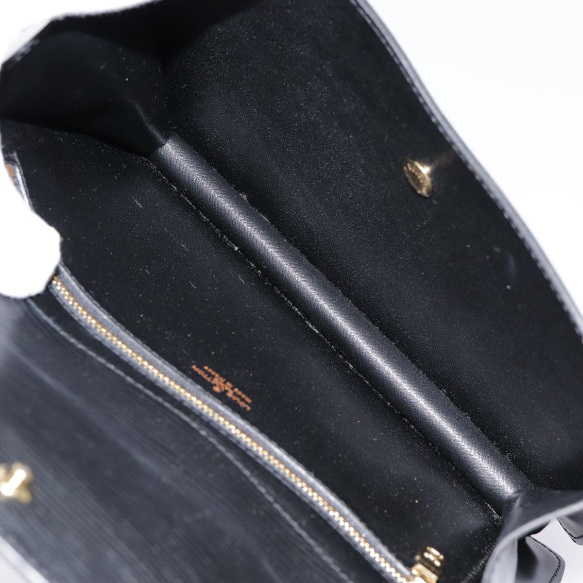 LOUIS VUITTON Epi Montaigne 23 Clutch Bag Black M52662 LV 88630