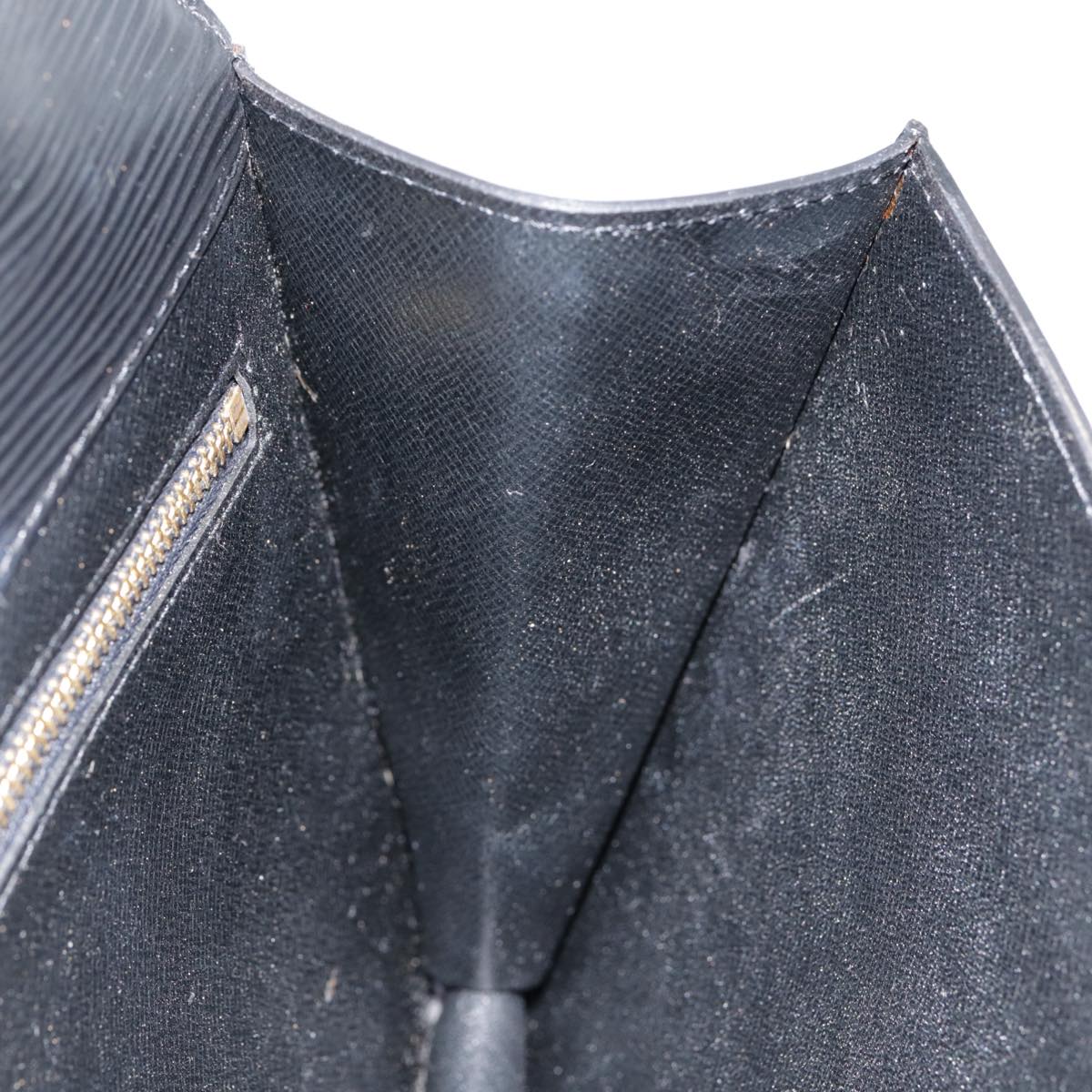 LOUIS VUITTON Epi Montaigne 23 Clutch Bag Black M52662 LV 88630