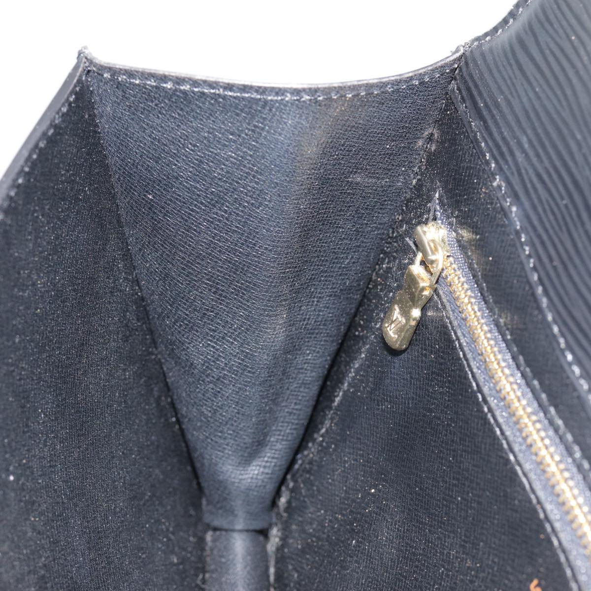 LOUIS VUITTON Epi Montaigne 23 Clutch Bag Black M52662 LV 88630