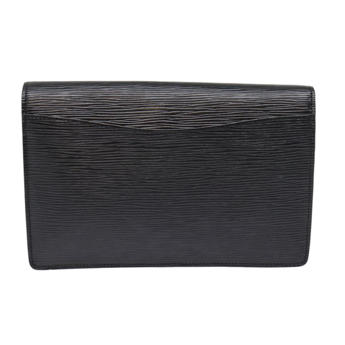 LOUIS VUITTON Epi Montaigne 23 Clutch Bag Black M52662 LV 88630