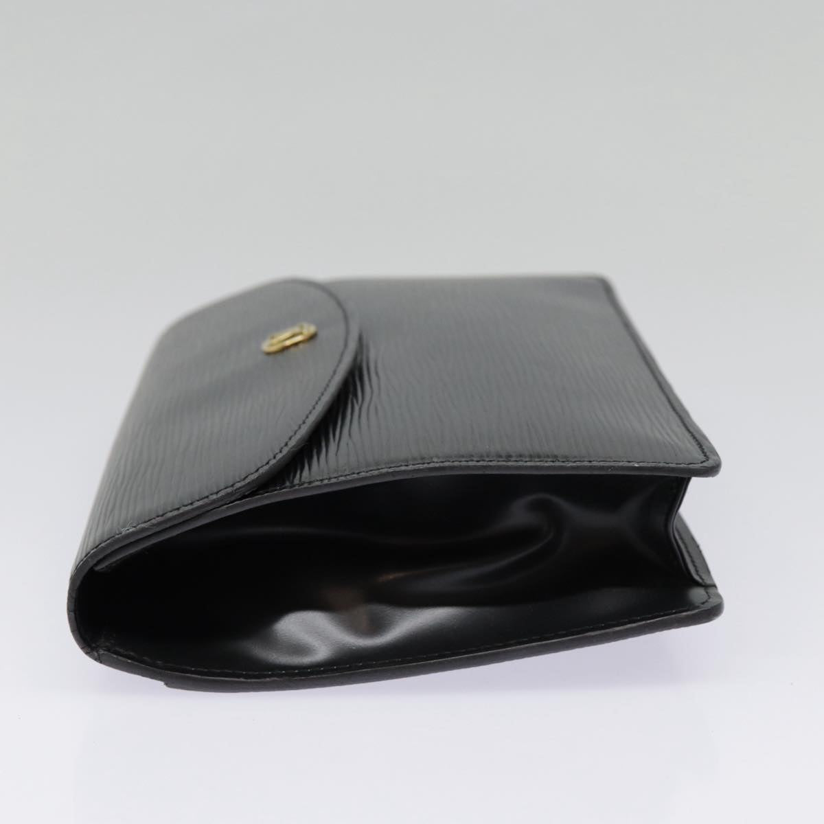 LOUIS VUITTON Epi Montaigne 23 Clutch Bag Black M52662 LV 88630