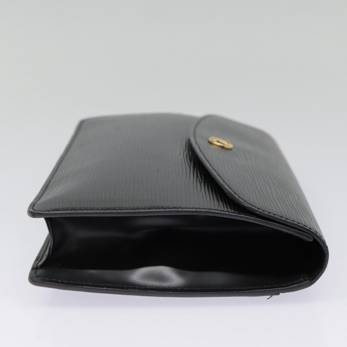 LOUIS VUITTON Epi Montaigne 23 Clutch Bag Black M52662 LV 88630