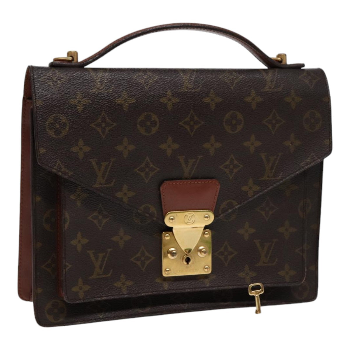 LOUIS VUITTON Monogram Monceau 28 Hand Bag 2way M51185 LV 88632