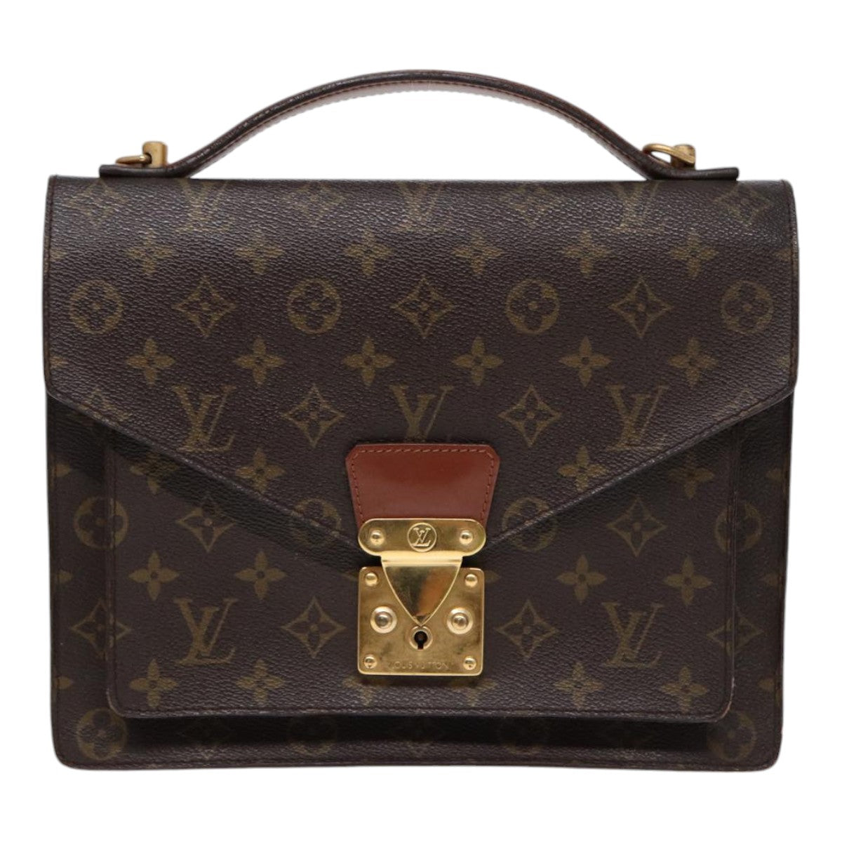 LOUIS VUITTON Monogram Monceau 28 Hand Bag 2way M51185 LV 88632