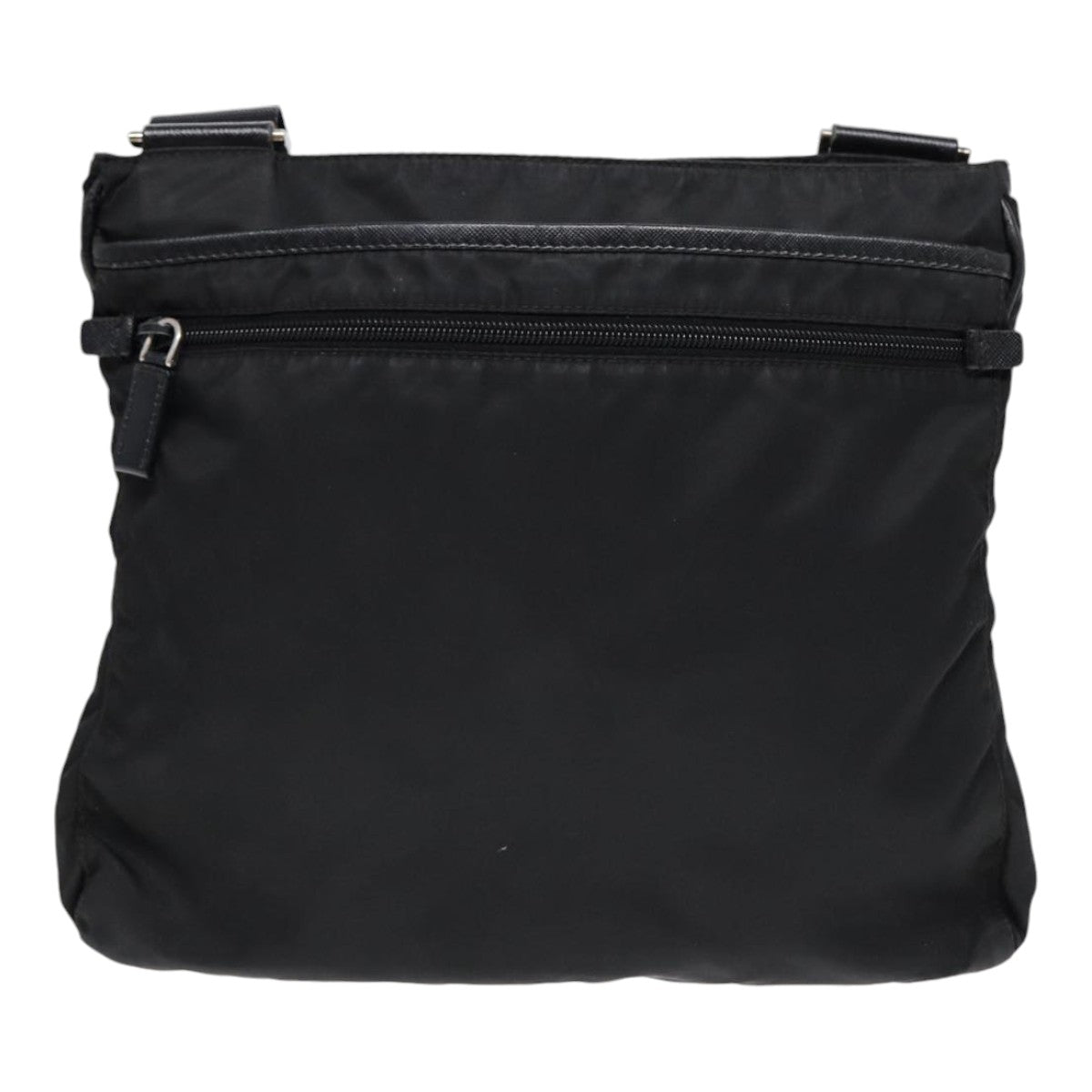 Luxury Prada Shoulder Bag Nylon Black Silver  88653