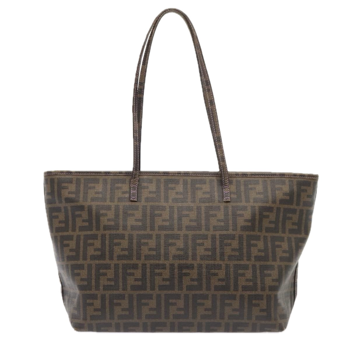 Luxury Fendi Zucca Canvas Tote Bag Brown Black88673