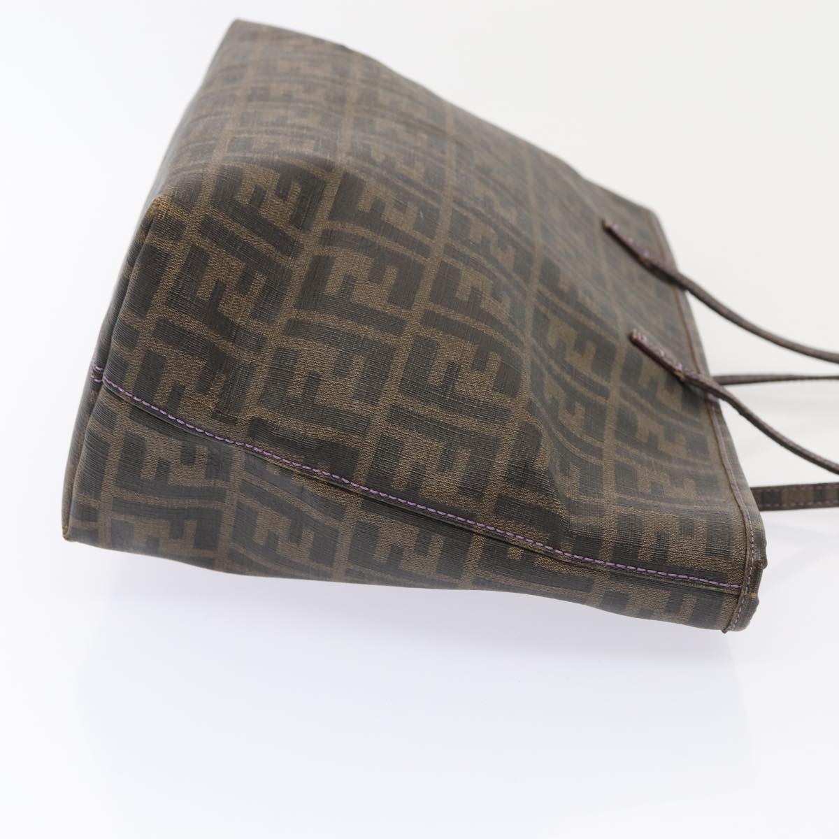 Luxury Fendi Zucca Canvas Tote Bag Brown Black88673