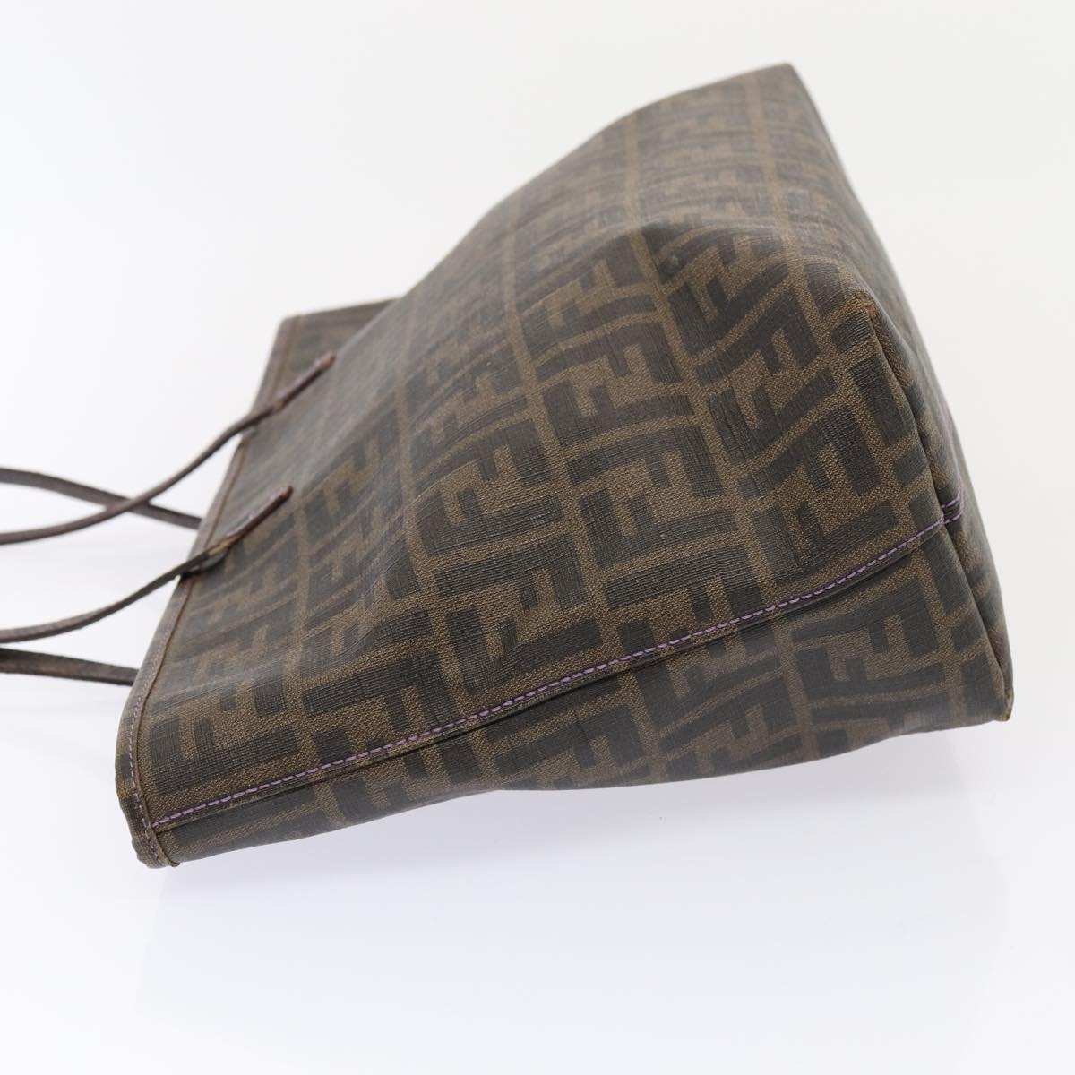 Luxury Fendi Zucca Canvas Tote Bag Brown Black88673