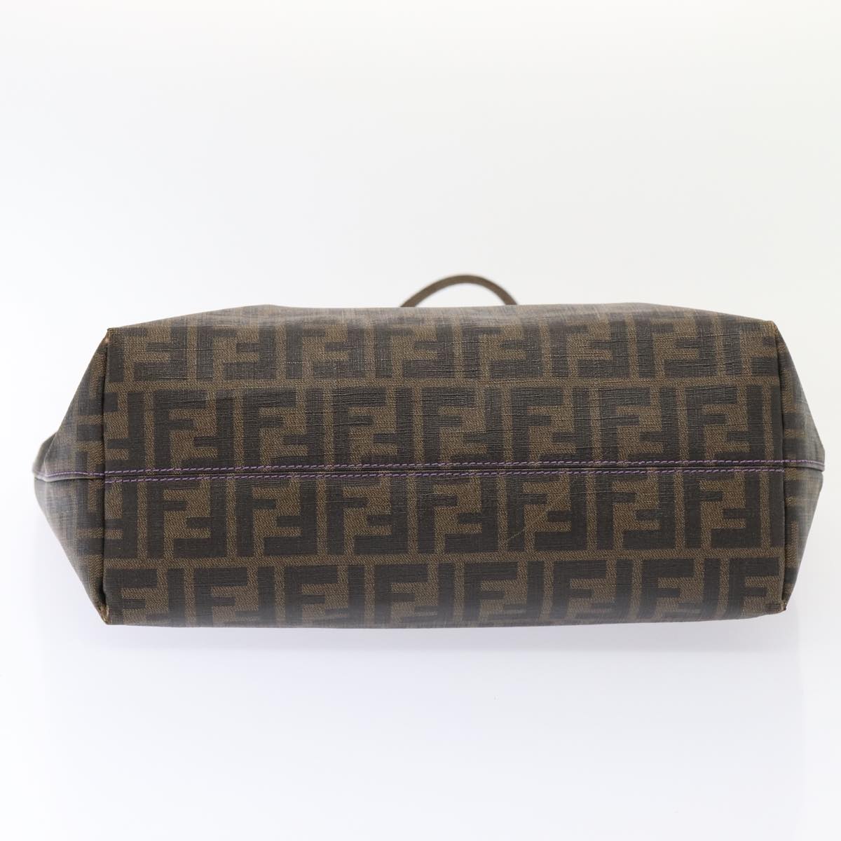Luxury Fendi Zucca Canvas Tote Bag Brown Black88673