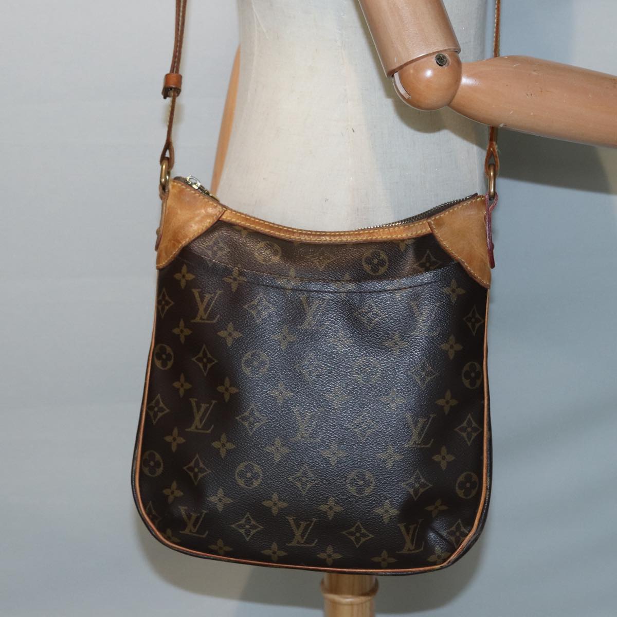 LOUIS VUITTON Monogram Odeon PM Shoulder Bag M56390 LV 88676