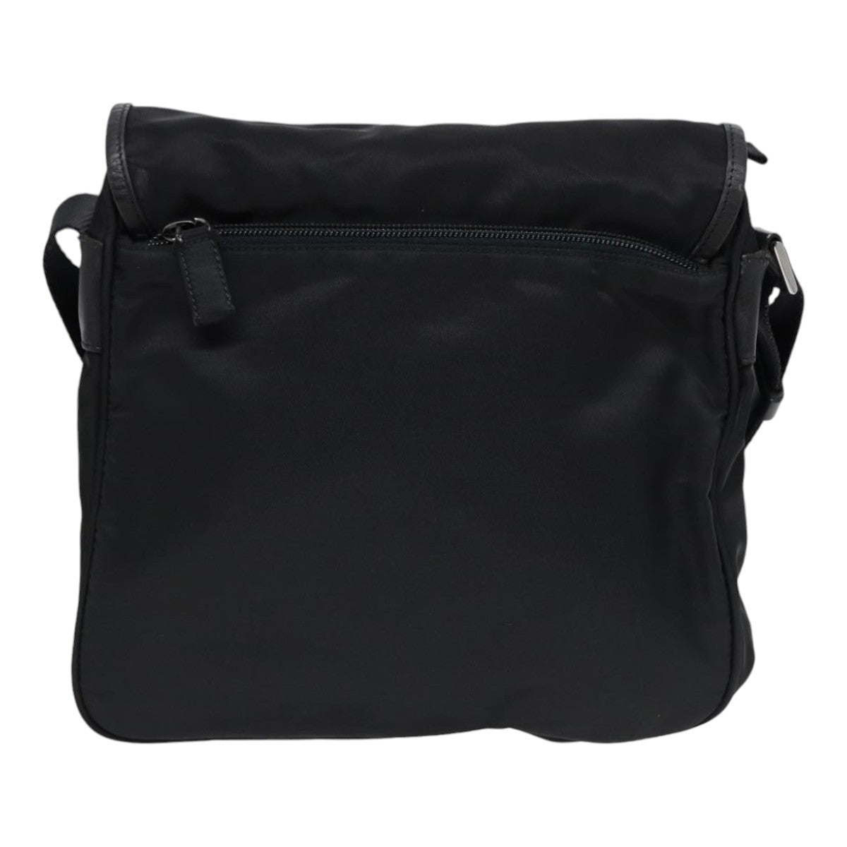 Luxury Prada Shoulder Bag Nylon Black Silver  88683
