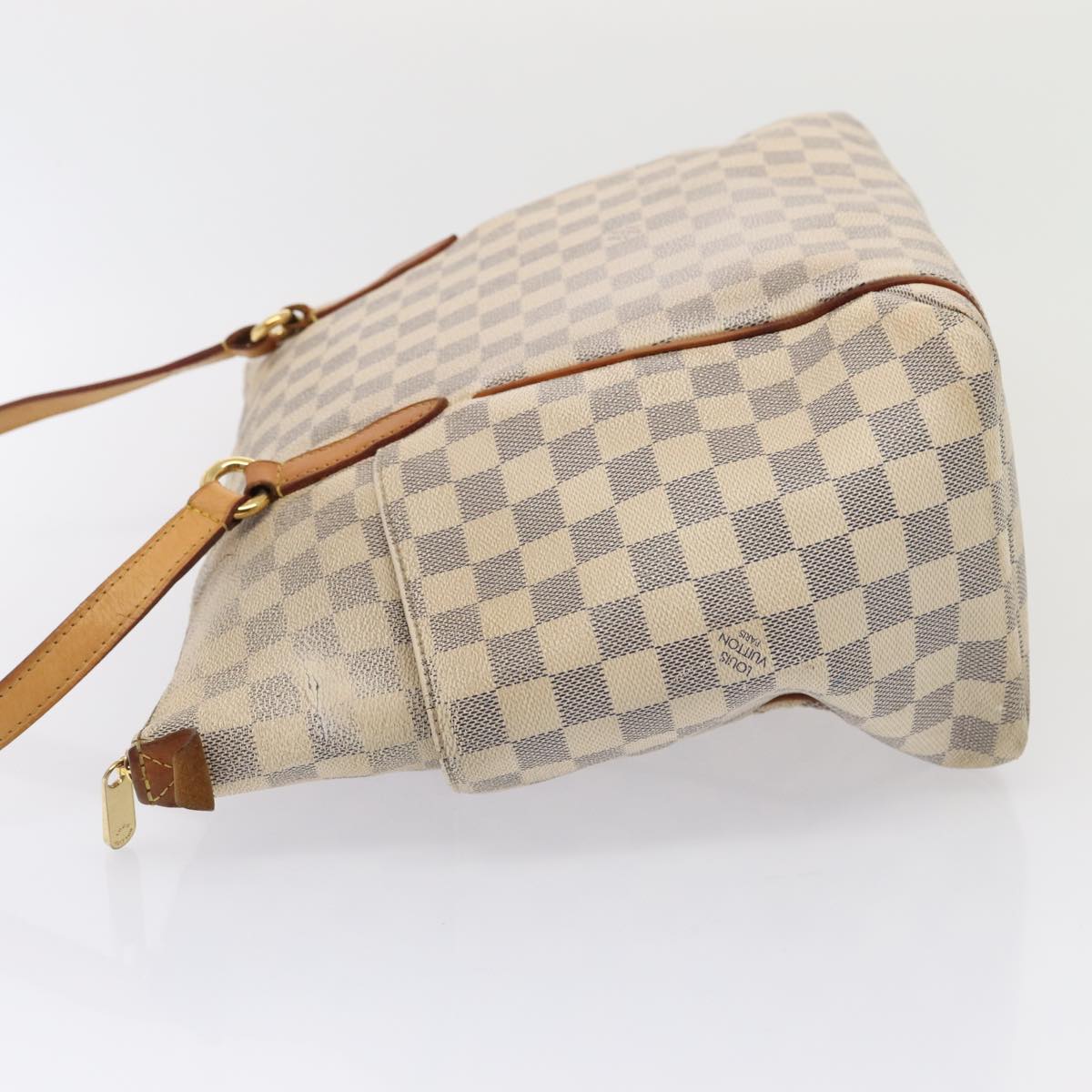 LOUIS VUITTON Damier Azur Totally PM Tote Bag N41280 LV 88688